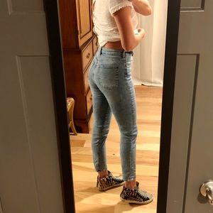 H&M Stretchy High Waisted Mom Jeans